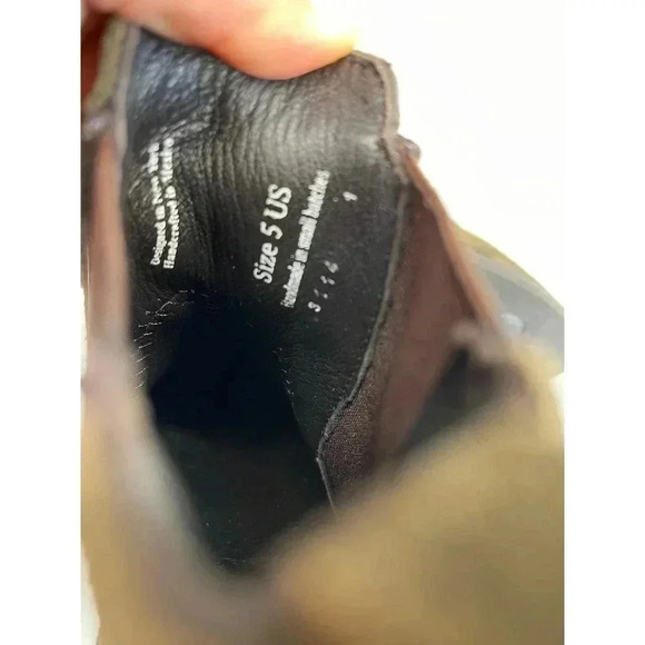 Thursday Boot Co Dark Olive Suede Duchess Ankle Boot size 5 New - Picture 7 of 9